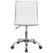 Merrick Lane Amelie Home Office Chair Ergonomic Executive Ribbed Low Back Armless Computer Desk Chair - Base, Frame & Border